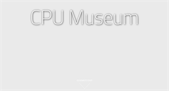 Desktop Screenshot of cpu-museum.com